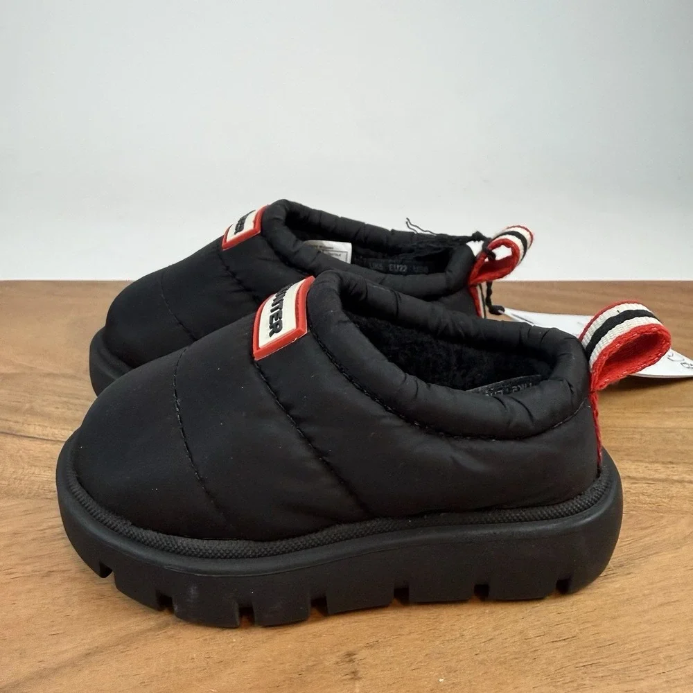 New NWOB Little Kids Hunter Cody 2 Black Waterproof Clog‎ Mule Shoes Size 6 C